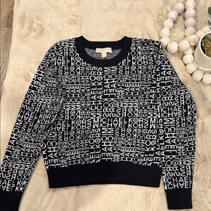 Michael Kors Monogram Black and White Sweater
